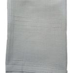 Keten Kumaş Çizgili Masa Örtüsü 160*220 Cm Gri