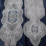 Supla Runner Seti Sunumluk Kordone Nakışlı Modern Amerikan Servis Takımı 6 Kişilik Set - Gri
