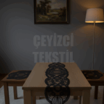 Salon Takımı, Yatak Odası 3 Parça Sehpa Örtüsü, Masa Örtüsü 3 Parça Oda Takımı