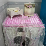 Çamaşır Makinesi Örtüsü – Pembe
