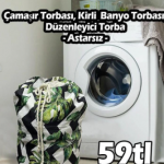 Astarsız Zigzag Zemin Yeşil Yaprak Torba