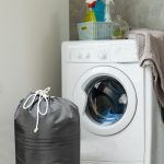 Çamaşır Torbası ASTARSIZ, Kirli Banyo Torbası, Düzenleyici Torba - Siyah
