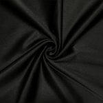 Siyah Kristal Pamuk Saten Kumaş 1 Metre ( 240 cm. eninde )