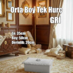 Çeyizlik Orta Tek Hurç Çiçekli, Kadife Tek Hurç Çeyizlik Dantelli Hurç, Orta Boy Hurç