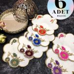 Sunumluk Peçete, Kokteyl Peçetesi, Kahve Yanı Sunumluk, Bardak Altlığı 6 Adet Sunum Peçetesi