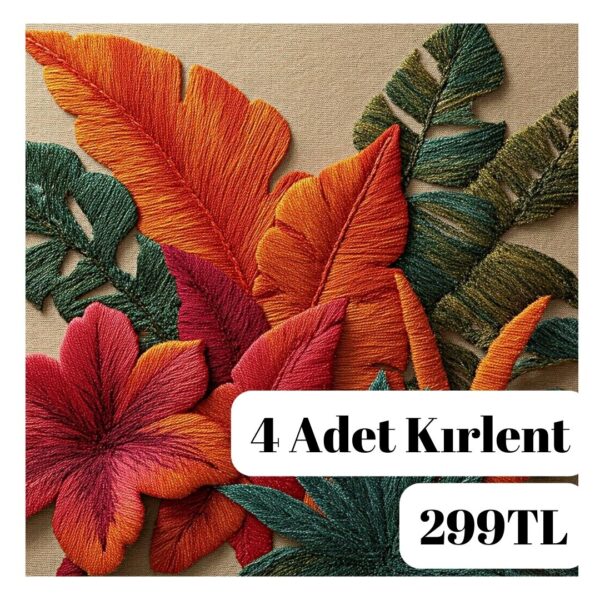 Dijital Baskılı 4 Adet Kırlent Kılıfı 44x44cm