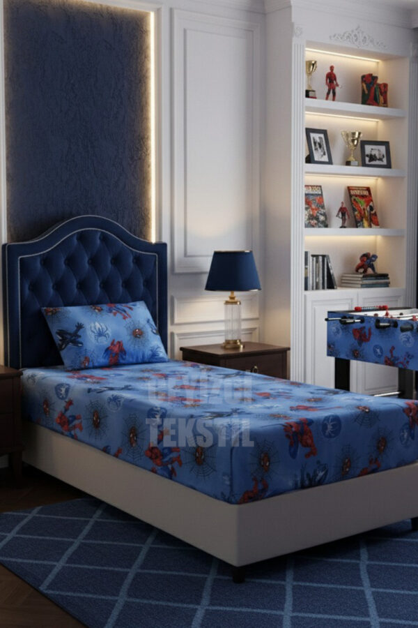 ÖRÜMCEK MODEL LASTİKLİ ÇARŞAF TEK KİŞİLİK