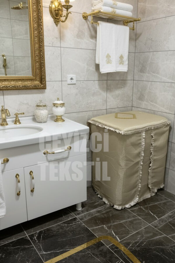 Çamaşır Makine Örtüsü - Kahve