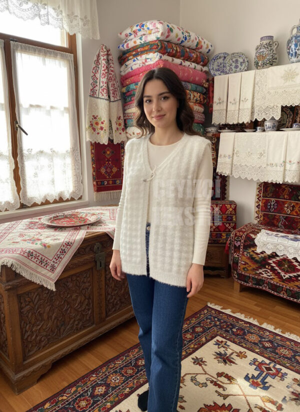 Kadın Yeleği, Çeyizlik Örgü Yelek, Hediyelik Nişan Yeleği, Nişan&Çeyiz Yelekleri